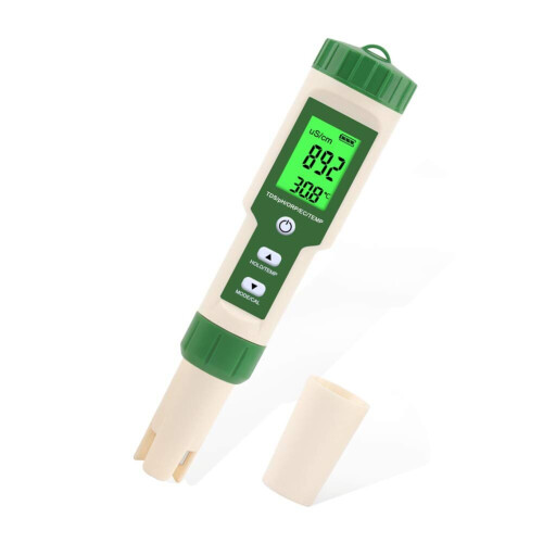 Testeur numérique de qualité de l'eau 5 en 1 pH/TDS/EC/ORP/Température