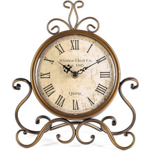 Orologi da tavolo vintage per soggiorno, camera da letto, ufficio, silenziosi