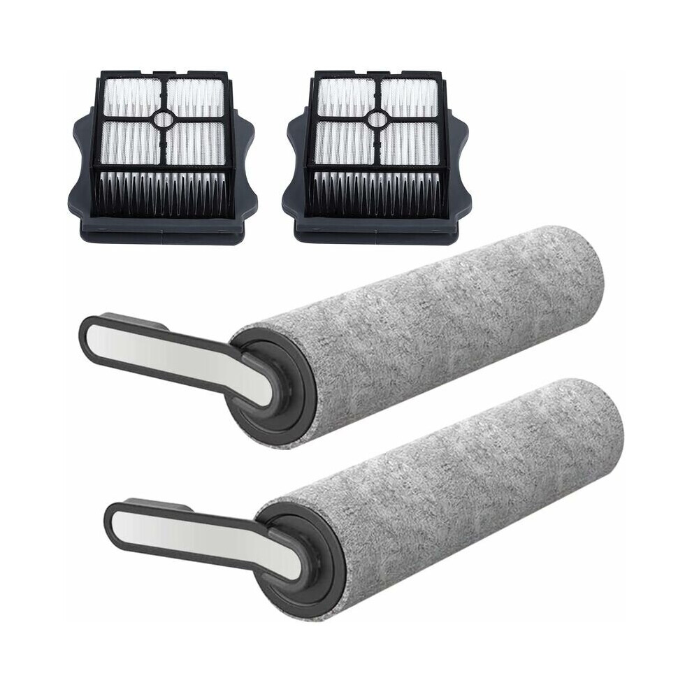 Kit de rouleau de brosse de rechange et de filtre HEPA pour aspirateur eau/poussière sans fil Floor OneS 5 (2