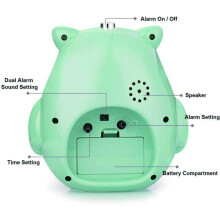 Sveglia gufo per bambini, sveglia per bambini, orologio per bambini con luce notturna, funzione snooze in camera