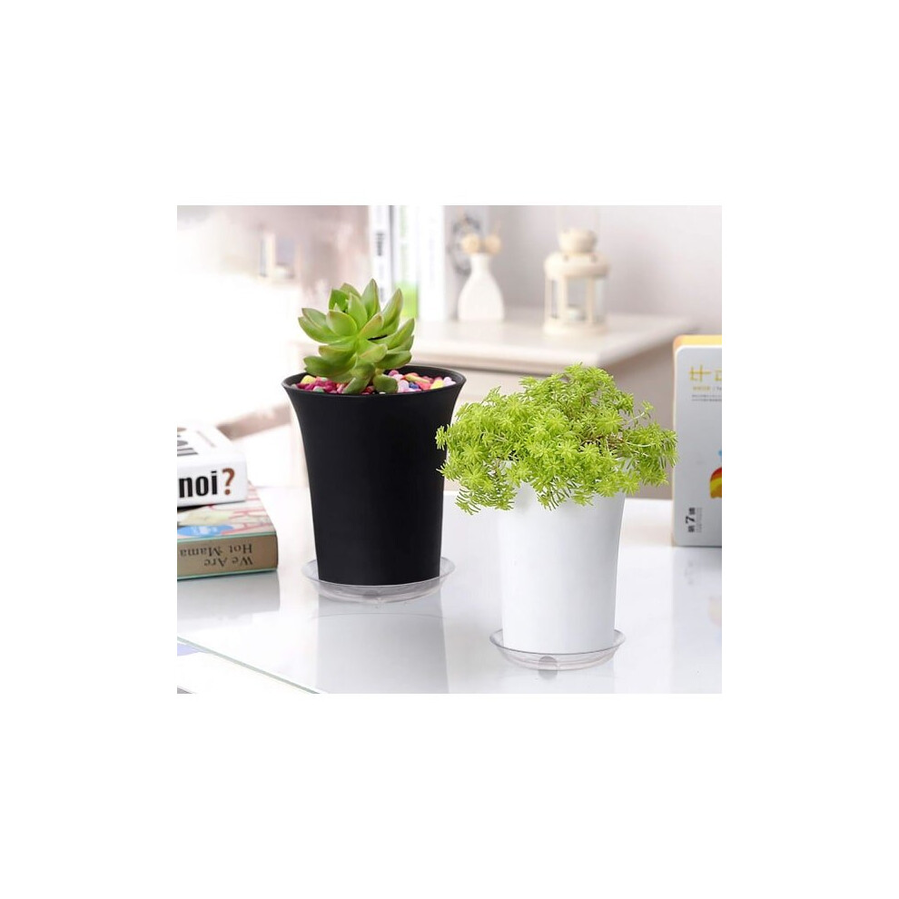 Lot de 10 plateaux transparents pour plantes d'intérieur et d'extérieur, 25 cm