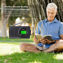 Mini ricevitore portatile FM radio tascabile personale con LCD digitale