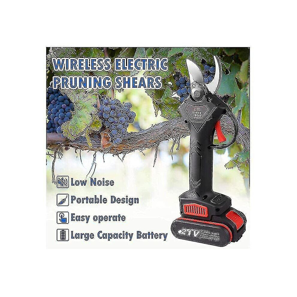 Sécateur électrique, sécateur électrique sans fil professionnel rechargeable 21vf pour jardins, parcs, fermes