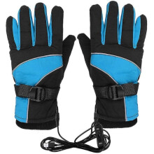 Luvas aquecidas elétricas de inverno 12v com carregamento USB para motocicleta e scooter