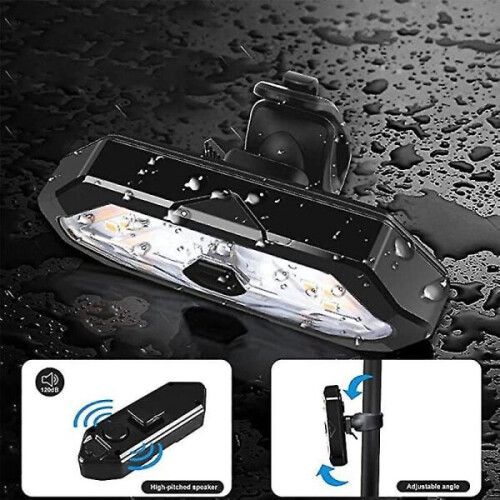 Luces de bicicleta Control remoto Intermitentes Luz trasera de bicicleta con intermitentes Señal de luz trasera