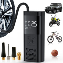 Kannettava renkaiden täyttöilmakompressori - 180 PSI 4000 mAh Tehokas rengastäyttö 3x nopeampi sähköinen