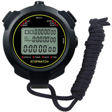 Chronomètre de sport Timer Lap Split chronomètre numérique avec calendrier