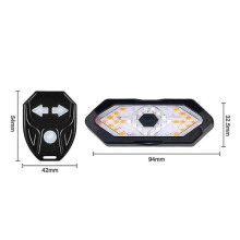 2 luci per bicicletta con telecomando, indicatori di direzione, fanale posteriore per bicicletta con indicatori