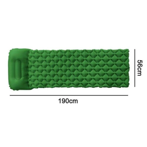 Matelas de couchage ultraléger avec oreiller intégré, camping gonflable