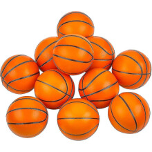 12 mini bolas de basquete esportivas de espuma macia e esponjosa para crianças