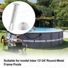 Adaptador de plástico para piscina (12 peças) para peça de reposição de piscina redonda de metal Intex