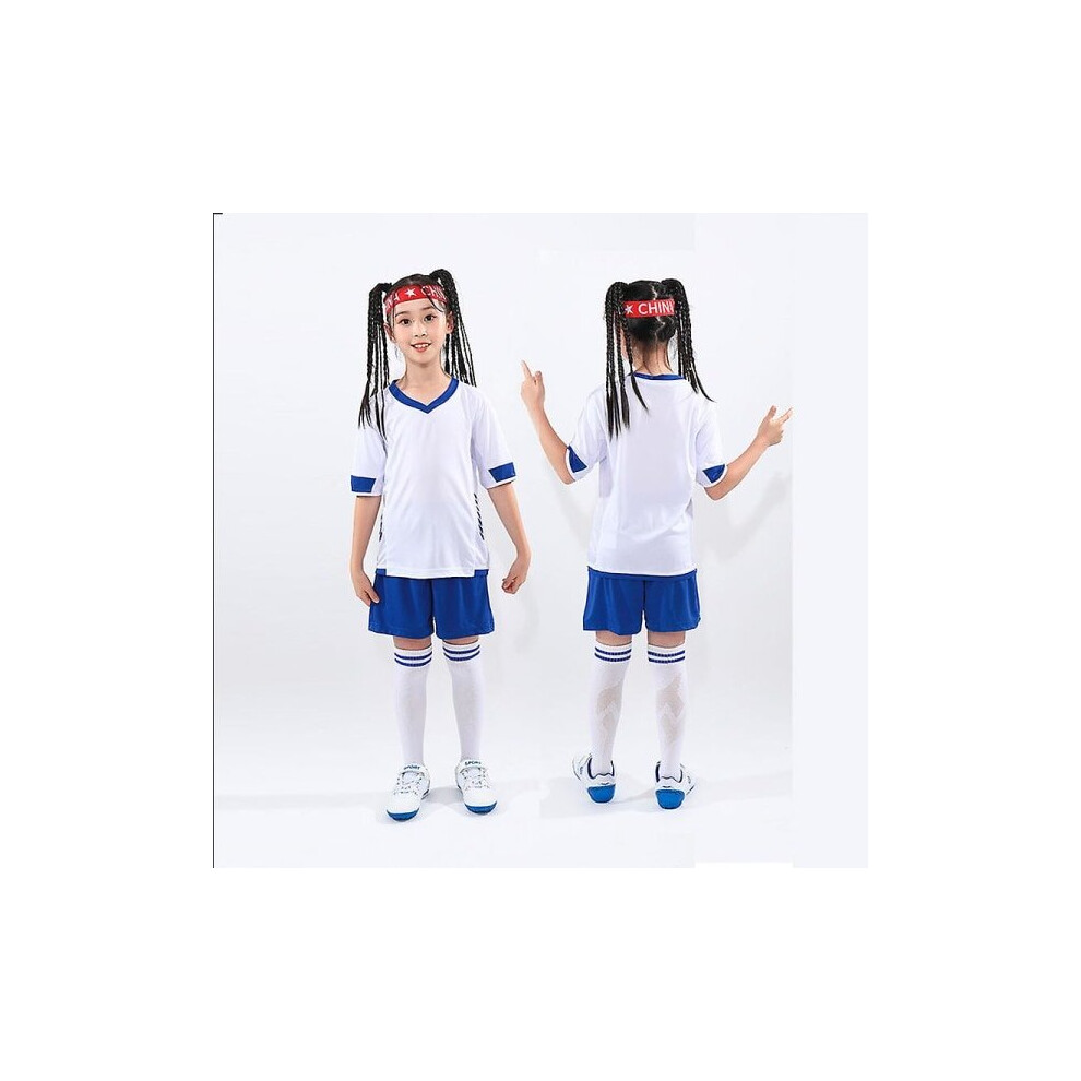 Maillots de football pour enfants, survêtements d'entraînement, vêtements de sport, blanc, taille 22 (130-135