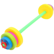 Conjunto com 11 peças. Equipamento prático para treinamento de musculação com barra para crianças, treinamento