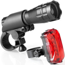 Kit de luz dianteira e traseira de bicicleta LED super brilhante, luz dianteira e traseira de bicicleta
