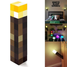 Lanterna LED para jogos Minecraft, luz noturna recarregável, decoração para casa e quarto, presente