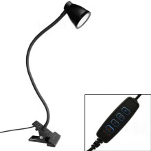 Luminária de mesa com encaixe regulável, luz de leitura (3000-6500K), temperatura de cor ajustável,