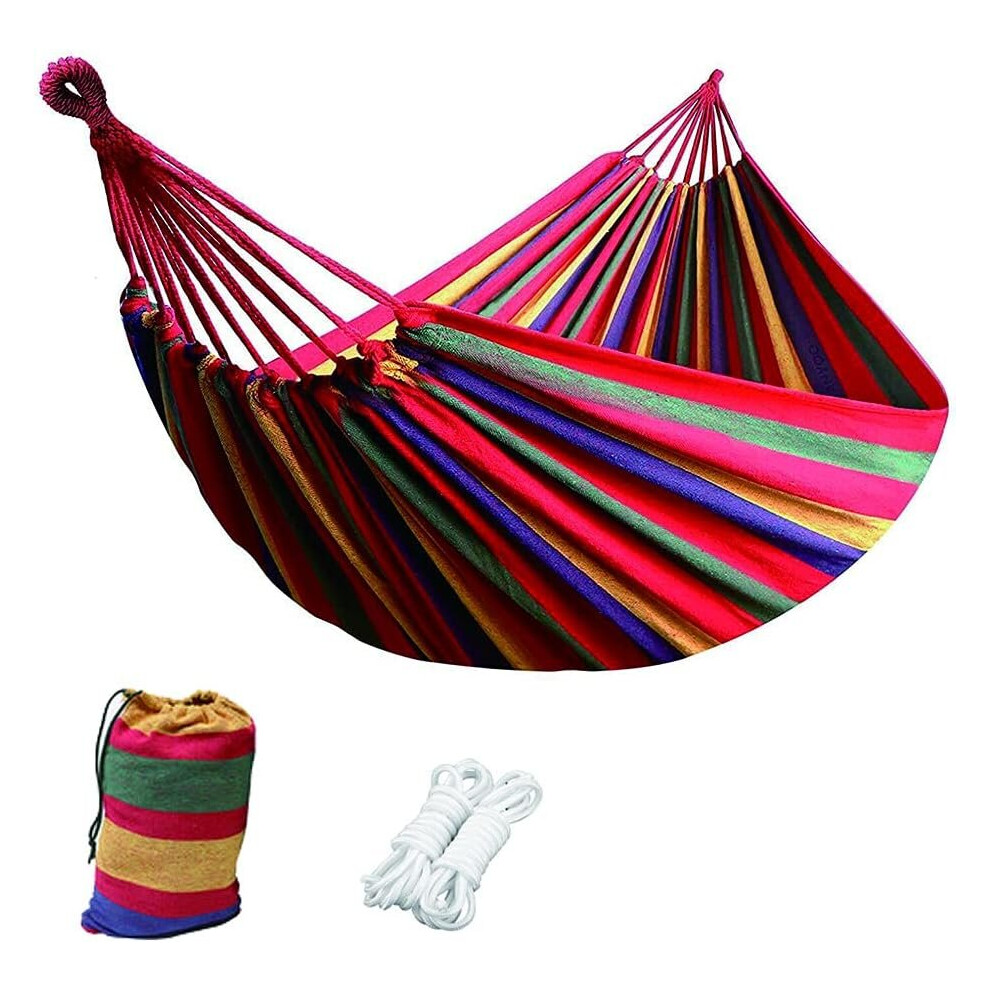 Hamac de jardin d'extérieur pour une personne, toile, balançoire souple, couchage