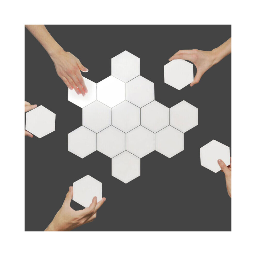Connexion LED intelligente, applique murale hexagonale, panneaux LED pour éclairage mural intérieur, tactile modulaire