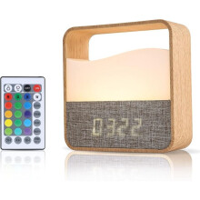 Luz noturna com visor de relógio, lâmpada noturna, luz noturna infantil, lâmpada infantil, luz noturna