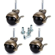 kpl 40mm kääntyvät pyörät, huonekalupyörät jarrulla, nailonia työtuoliin, vuodesohva, sohva, kuorma