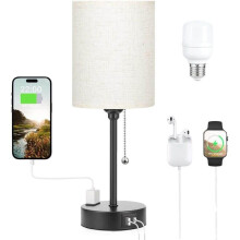 Luminárias de mesa com 3 temperaturas de cor - 2700K, 3500K e 5000K, luminárias noturnas com portas
