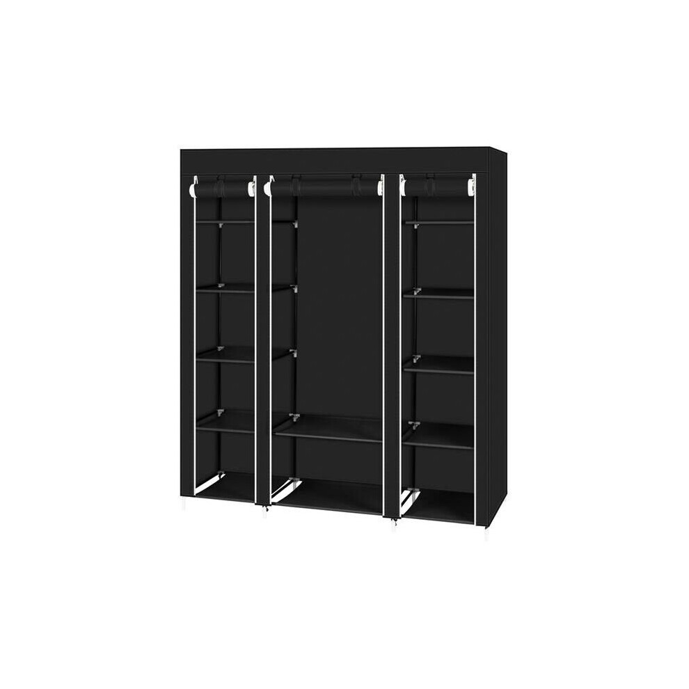 Placard de rangement, armoire pour chambre adulte, portant à vêtements pliant, portant à vêtements pliant, pour