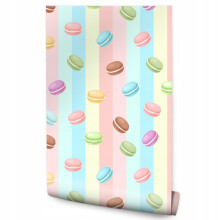Taustakuva rullassa Värilliset kakut Stripes Candy