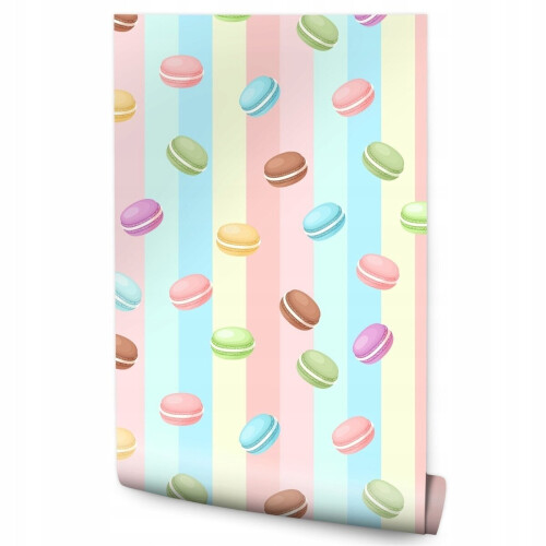 Taustakuva rullassa Värilliset kakut Stripes Candy