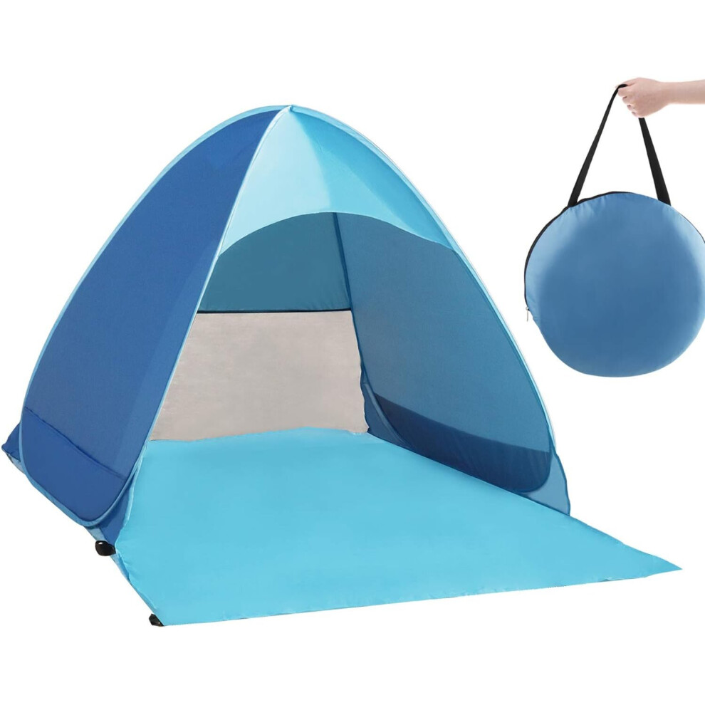 Tente de protection UV, abri de plage avec protection solaire UV UPF 50+ pour 2 à 3 personnes, tente de plage