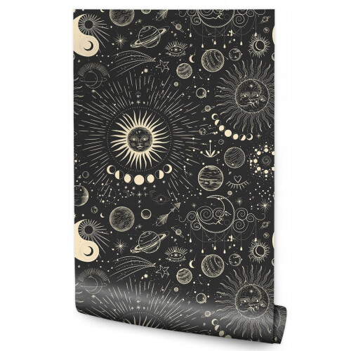 Olohuoneen tapetti Abstract Sun Planets Space