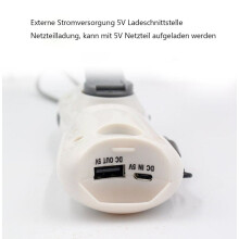 Torcia elettrica a manovella Hetang Yuese, multifunzione, solare, radio, generazione di energia domestica, illuminazione