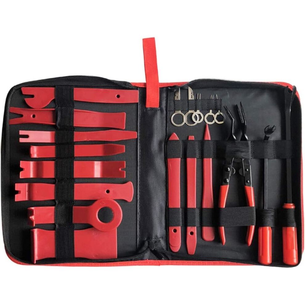 Ensemble de 19 outils de coupe robustes pour démontage automatique de panneaux, accessoires de porte, radio, tableau