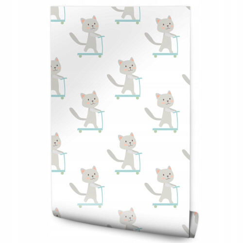 Papier peint pour enfants Animaux Scooters Chats Décor