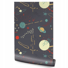 Papéis de parede para jovens Estrelas coloridas Cosmos Planetas