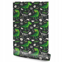 Papel de parede meninos verdes DINOSSAUROS decoração de cabeçalho