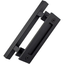 Poignée de porte coulissante noire pour portes de grange, portes de salle de bain, portes coulissantes,