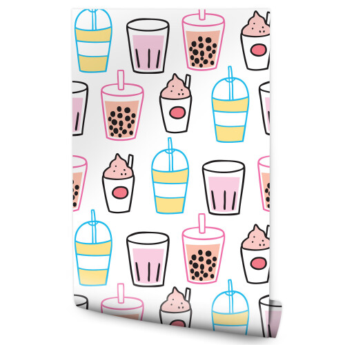 Papier peint cuisine couleurs boissons Décor