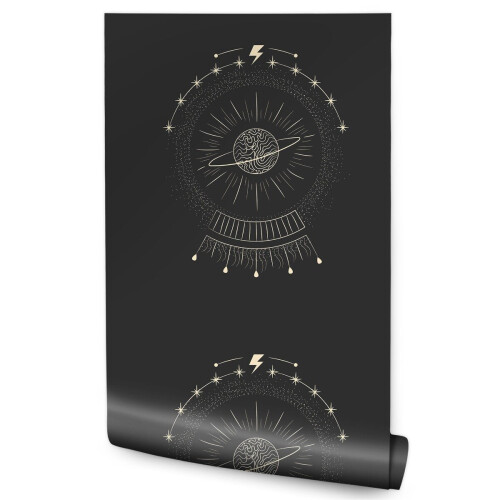 Nuorten tapetti PLANETS Stars Abstract Boho