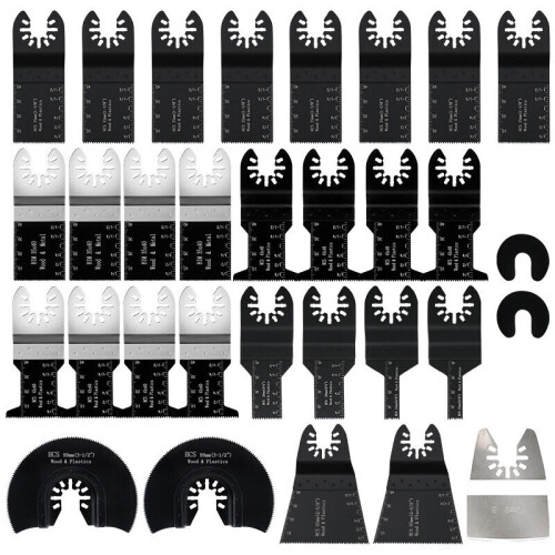 Accessoires multifonctions pour outils oscillants, 31 pièces.