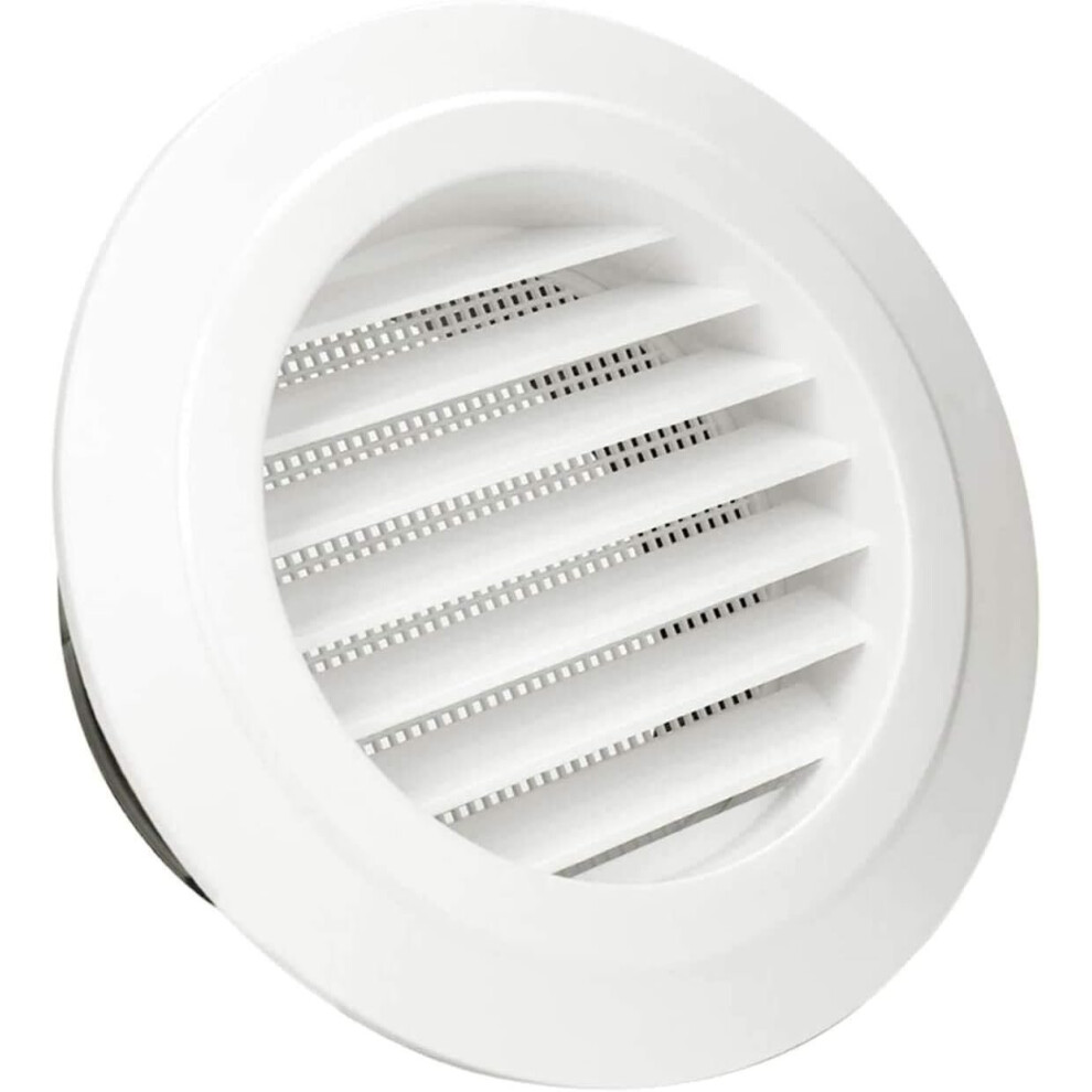 Grille de ventilation ronde en ABS avec moustiquaire pour caniveau (ø150mm)