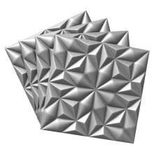 Painéis de teto 3D Onyx, cinza, Szary