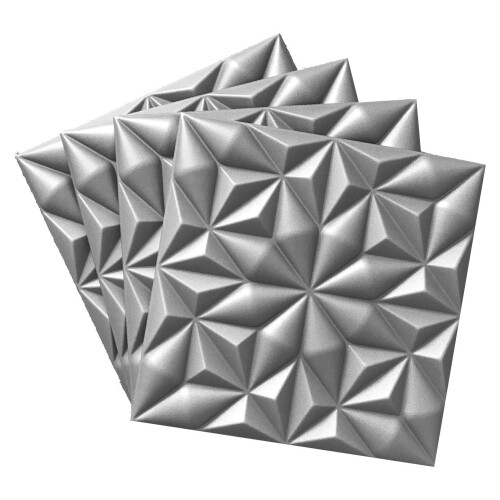 3D kattopaneelit Onyx, harmaa, Szary
