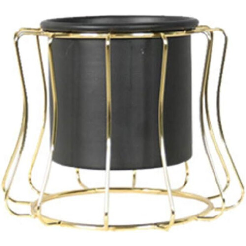 Macetero de metal para interior y exterior