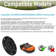 Vaihtoterälevysarja 6:n teräspinner WORX/Landxcape/Kress/Einhell-robottiruohonleikkureille