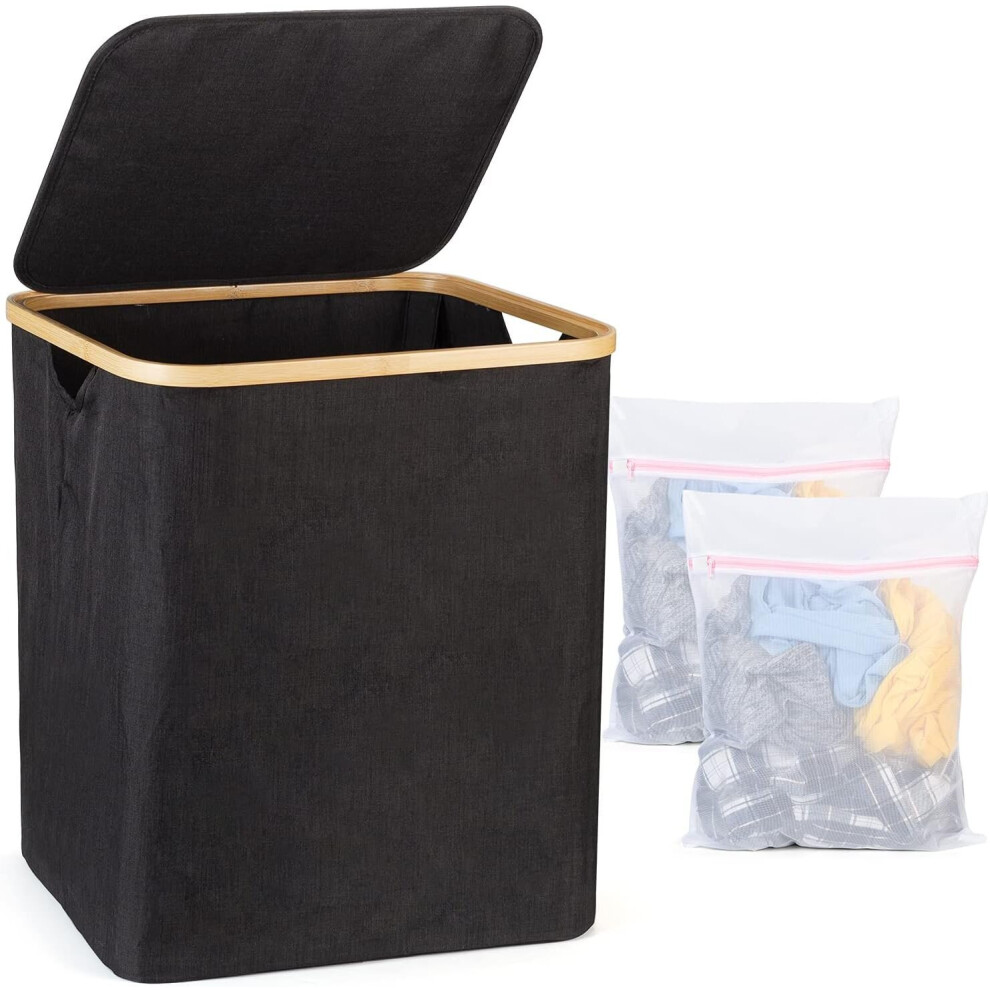 Cesto Portabiancheria In Bambù Con Coperchio Rimovibile Cesto Portabiancheria Cesto Portabiancheria Cesto Portabiancheria