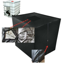 Vesisäiliön kansi, 1000L IBC-vesisäiliön kansi, suorakaiteen muotoinen kansi, pölytiivis, UV-kestävä,
