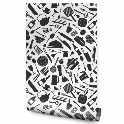 Papel de parede UTENSÍLIOS DE COZINHA Facas Panelas
