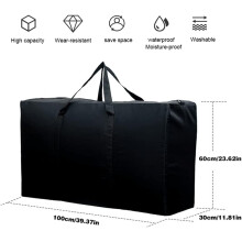 Hetang Yuese Grande organizer per indumenti e trapuntatura in tessuto Oxford impermeabile da 180 litri, lavabile,