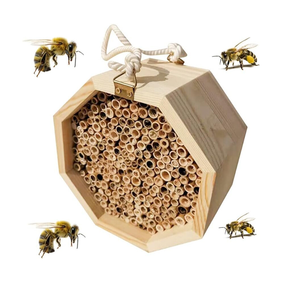 Hôtel à insectes, abri en bois naturel, décoration pour abeilles, coccinelles et papillons