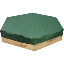 Copertura per sabbiera esagonale Hetang Yuese, copertura per sabbiera in tela cerata Oxford con coulisse, antipolvere